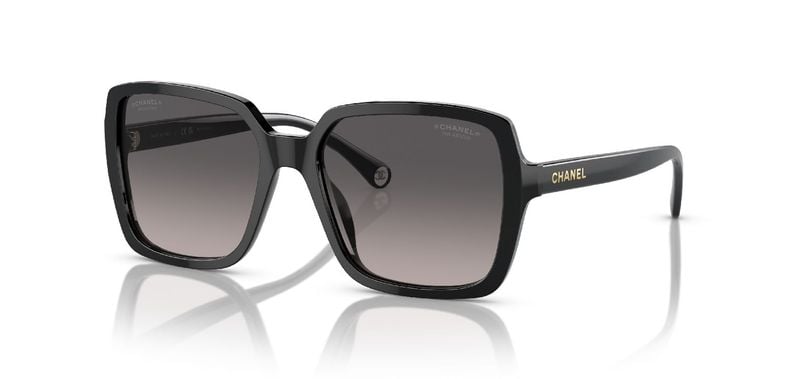 Lunettes de soleil Chanel Rectangle 0CH5505 Noir pour Femme