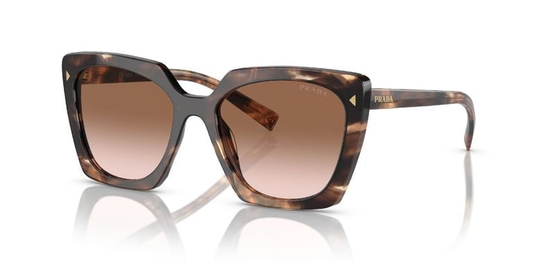 Lunettes de soleil Prada Carré 0PR 23ZS Ecaille pour Femme