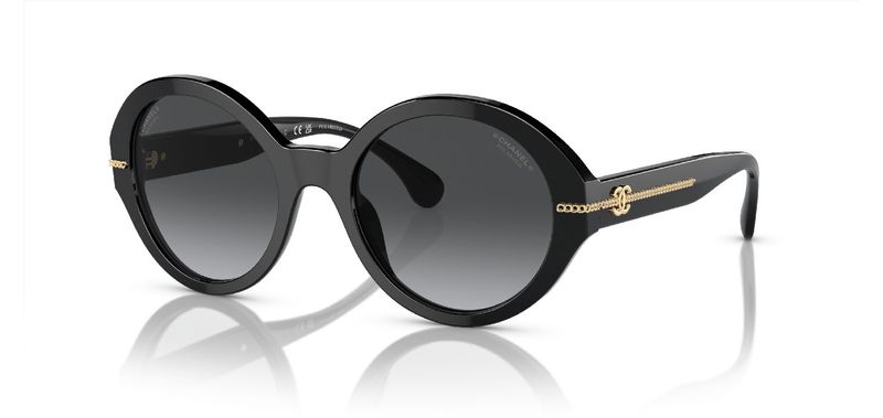 Chanel Round Sunglasses 0CH5511 Black for Woman