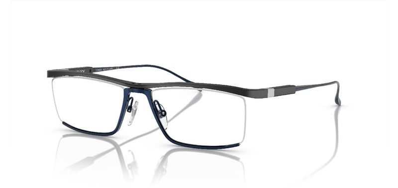 Philippe Starck Rectangle Eyeglasses 0SH2083T Black for Man