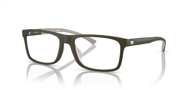 Philippe Starck Rechteckig Brillen 0SH3096 Grün für Herr