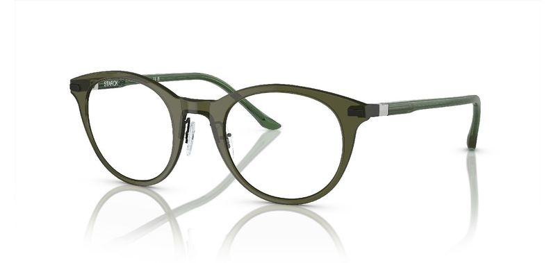 Lunettes de vue Philippe Starck Ronde 0SH2080 Vert pour Homme