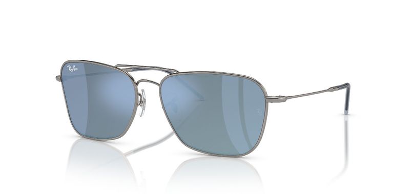 Ray-Ban Quadratisch Sonnenbrillen 0RBR0102S Grau für Damen/Herren