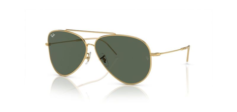 Ray-Ban Pilot Sunglasses 0RBR0101S Gold for Unisex
