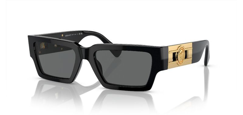 Versace Rectangle Sunglasses 0VE4459 Black for Unisex