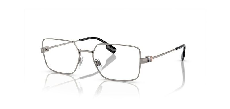 Lunettes de vue Burberry Rectangle 0BE1380 Gris pour Homme