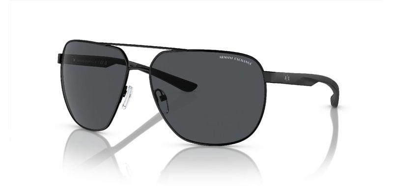 Armani Exchange Round Sunglasses 0AX2047S Black for Man