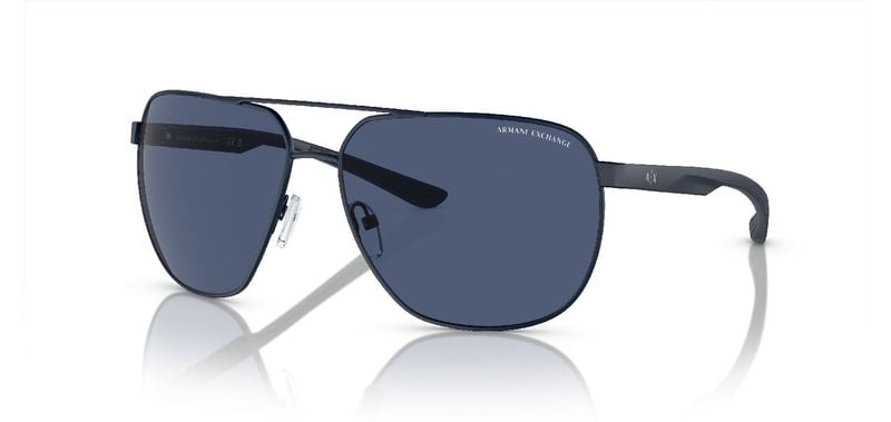 Lunettes de soleil Armani Exchange Ronde 0AX2047S Bleu pour Homme