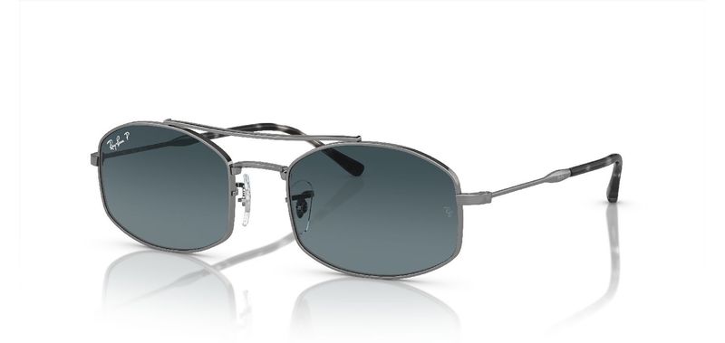 Ray-Ban Oval Sunglasses 0RB3719 Grey for Unisex