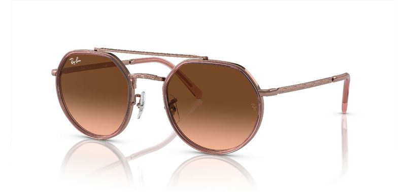 Ray-Ban Rund Sonnenbrillen 0RB3765 Rosa für Herr-Dame
