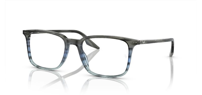 Ray-Ban Rechteckig Brillen 0RX5421 Grau für Herr-Dame