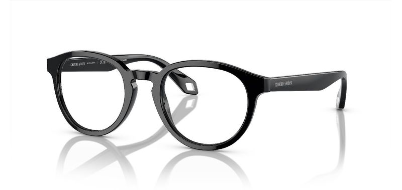 Giorgio Armani Round Eyeglasses 0AR7248 Black for Man