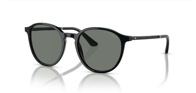 Giorgio Armani Round Sunglasses 0AR8196 Black for Man