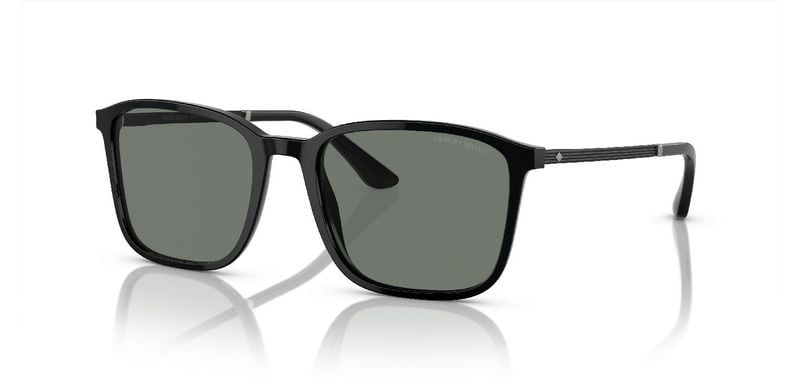 Giorgio Armani Rectangle Sunglasses 0AR8197 Black for Man