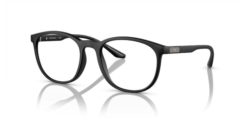 Emporio Armani Round Eyeglasses 0EA3229 Black for Man