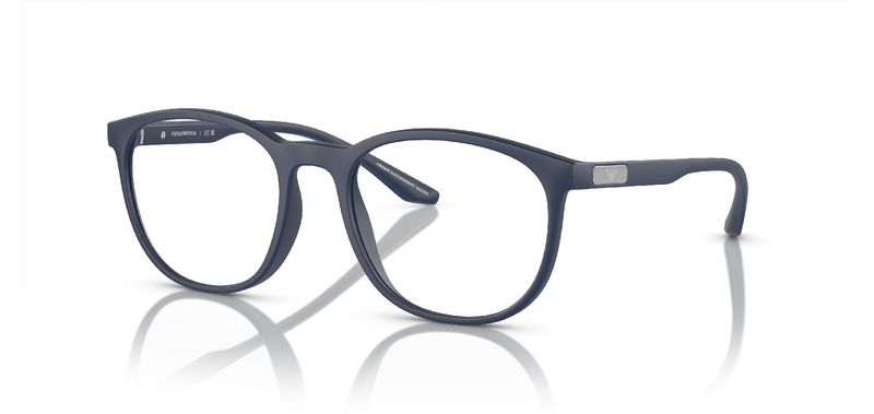 Emporio Armani Rund Brillen 0EA3229 Blau für Herren