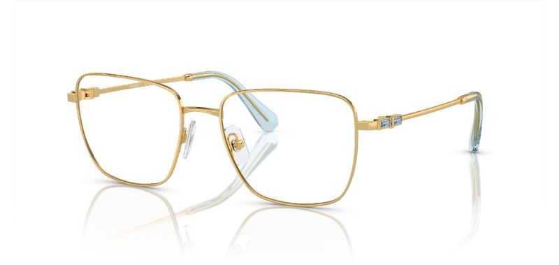Swarovski Rechteckig Brillen 0SK1003 Gold für Dame