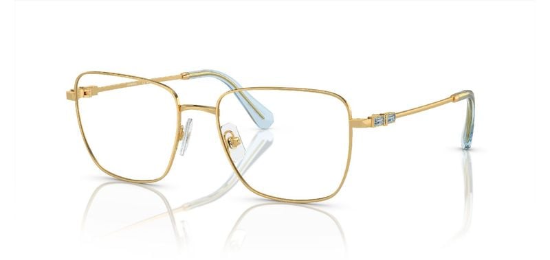 Swarovski Rectangle Eyeglasses 0SK1003 Gold for Woman