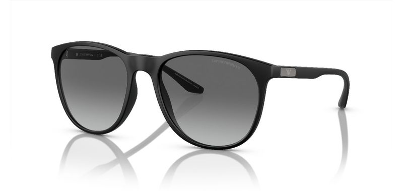 Emporio Armani Round Sunglasses 0EA4210 Black for Man