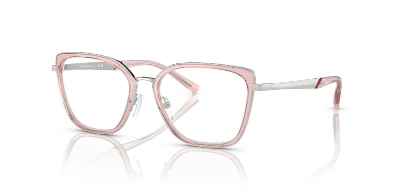 Emporio Armani Cat Eye Eyeglasses 0EA1152 Silver for Woman