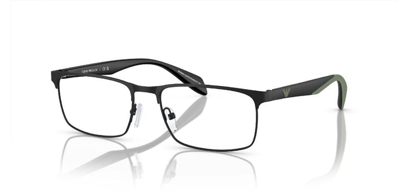 Lunettes de vue Emporio Armani Rectangle 0EA1149 Noir pour Homme