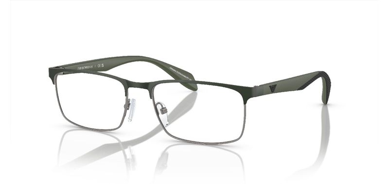 Emporio Armani Rechteckig Brillen 0EA1149 Grau für Herren