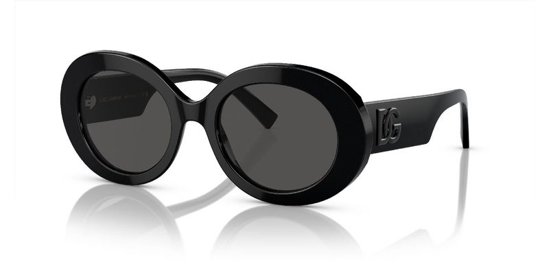 Dolce & Gabbana Oval Sonnenbrillen 0DG4448 Schwarz für Dame