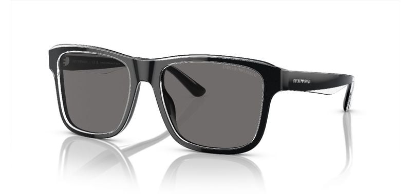 Emporio Armani Rechteckig Sonnenbrillen 0EA4208 Schwarz für Herren