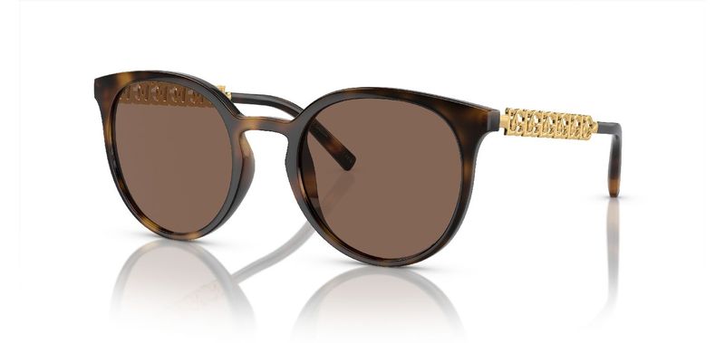 Dolce & Gabbana Rund Sonnenbrillen 0DG6189U Schildpatt für Dame