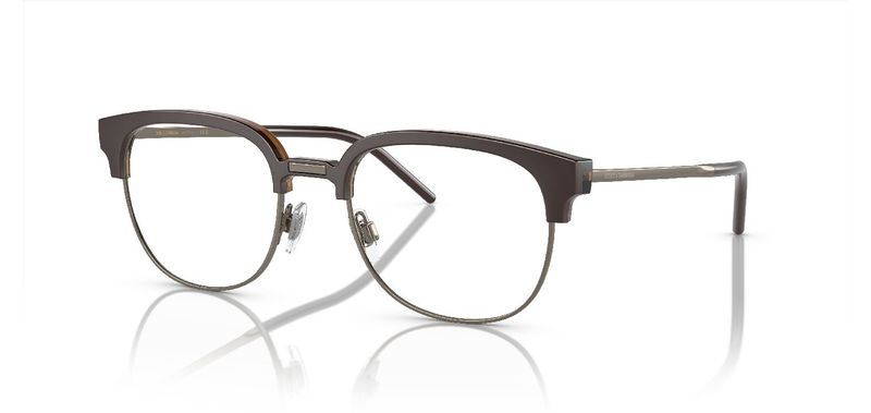 Lunettes de vue Dolce & Gabbana Ronde 0DG5108 Marron pour Homme