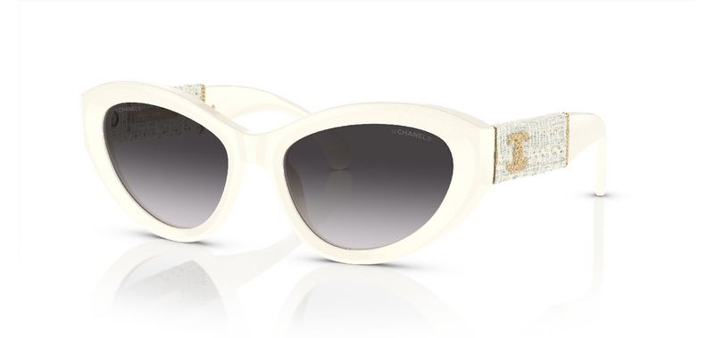 Lunettes de soleil Chanel Papillon 0CH5513 Blanc pour Femme