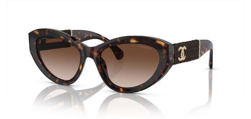 Chanel Schmetterling Sonnenbrillen 0CH5513 Schildpatt für Dame