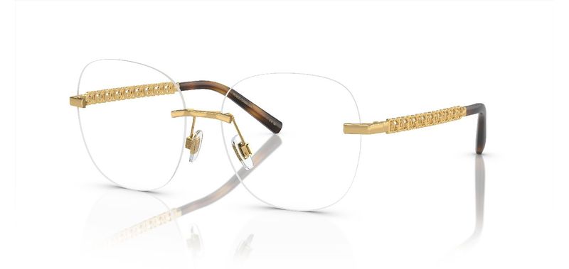 Dolce & Gabbana Round Eyeglasses 0DG1352 Gold for Woman