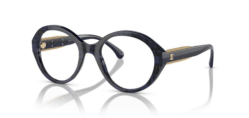 Chanel Oval Eyeglasses 0CH3459 Blue for Woman