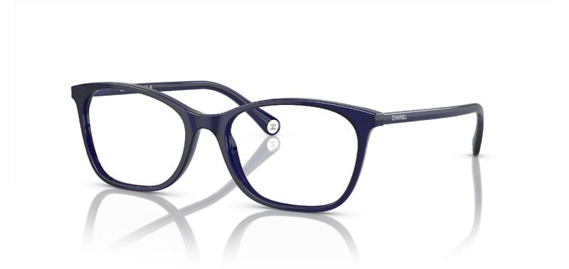 Lunettes de vue Chanel Rectangle 0CH3414 Bleu pour Femme