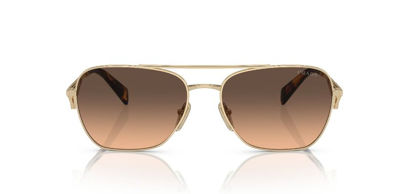 Prada Quadratisch Sonnenbrillen 0PR A50S Gold für Dame