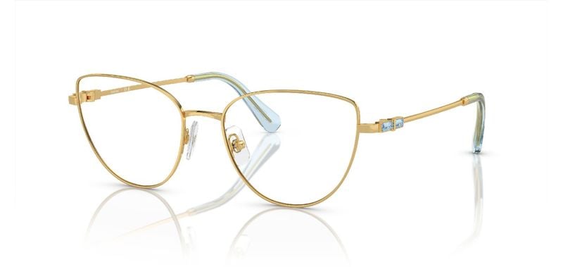Lunettes de vue Swarovski Papillon 0SK1007 Doré pour Femme