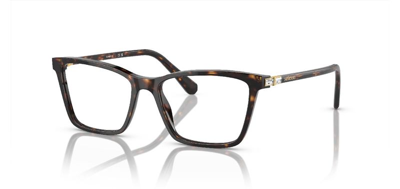 Swarovski Rectangle Eyeglasses 0SK2015 Tortoise shell for Woman