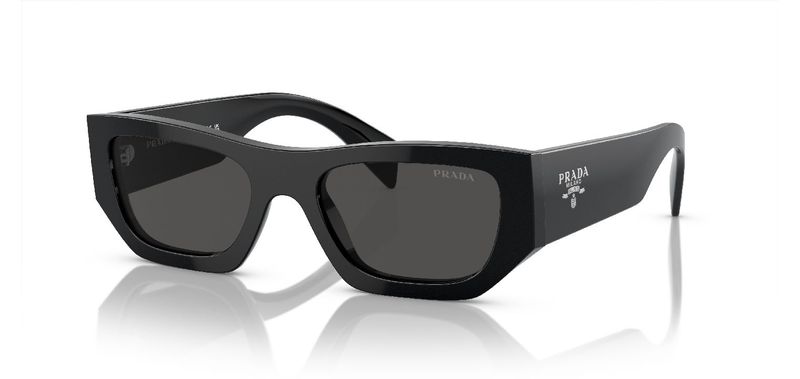 Prada Rechteckig Sonnenbrillen 0PR A01S Schwarz für Damen