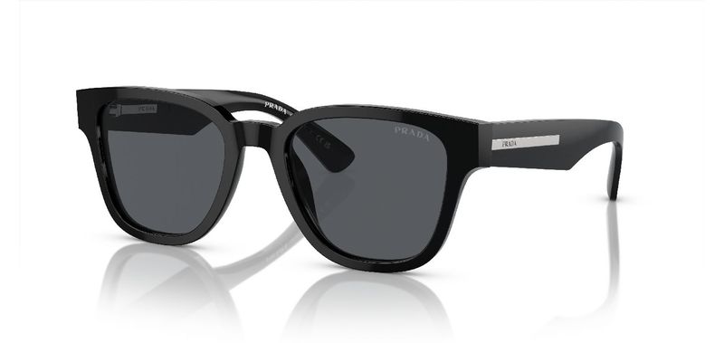 Prada Carré Sunglasses 0PR A04S Black for Unisex