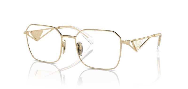 Prada Carré Eyeglasses 0PR A51V Gold for Woman