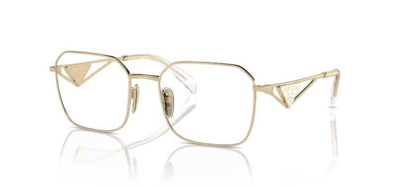 Lunettes de vue Prada Carré 0PR A51V Doré pour Femme