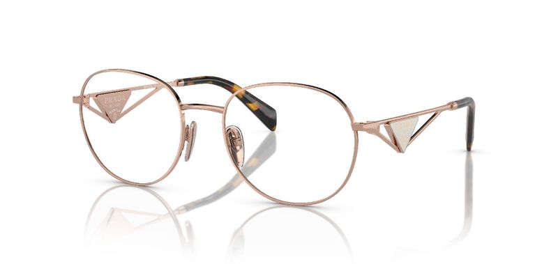 Prada Round Eyeglasses 0PR A50V Pink for Woman