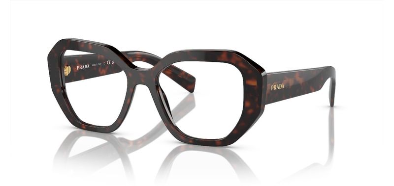 Lunettes de vue Prada Carré 0PR A07V Ecaille pour Femme