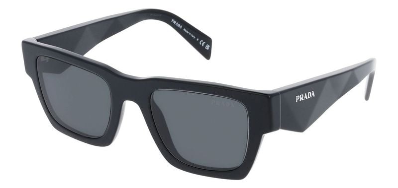 Prada Carré Sunglasses 0PR A06S Black for Man