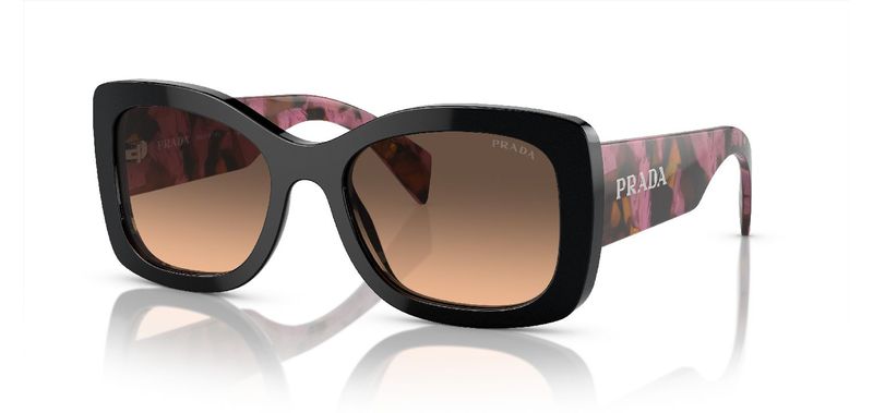 Prada Oval Sonnenbrillen 0PR A08S Braun für Damen