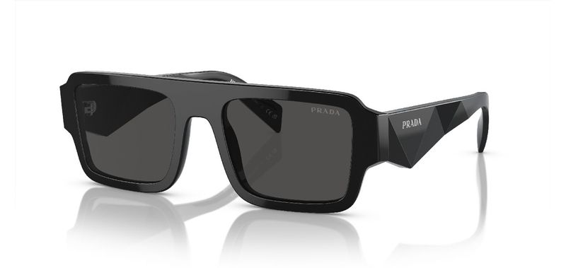 Prada Rectangle Sunglasses 0PR A05S Black for Man