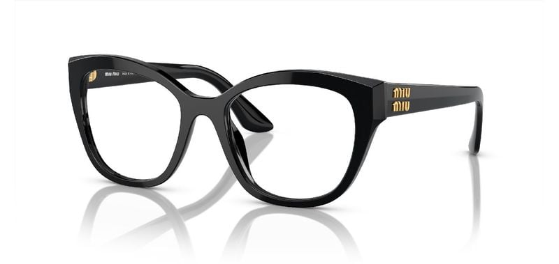 Miu Miu Carré Eyeglasses 0MU 05XV Black for Woman