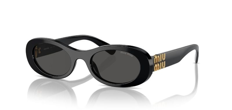 Lunettes de soleil Miu Miu Ovale 0MU 06ZS Noir pour Femme