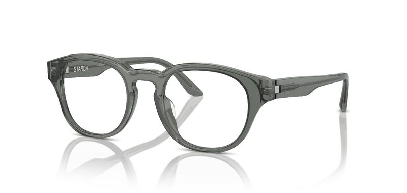 Philippe Starck Rund Brillen 0SH3099 Grau für Herren